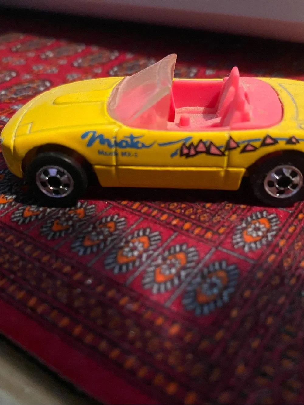 Two Toy Cars- one Corvette Stingray Matchbox, one Mattel Hotwheels, used
